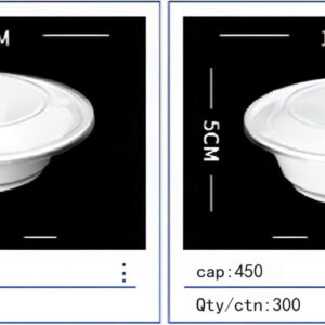 European Style Disposable Round Basin Food Box