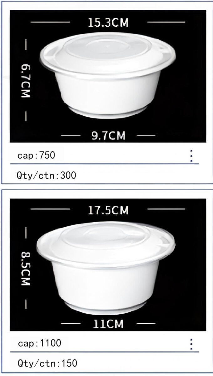 European Style Disposable Round Basin Food Box - Image 2