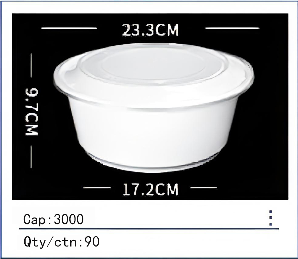 European Style Disposable Round Basin Food Box - Image 3