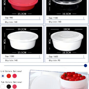 American Disposable Round Food Basin