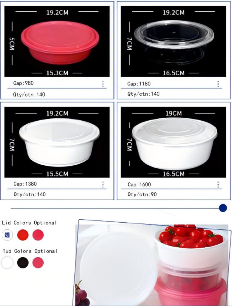 American Disposable Round Food Basin