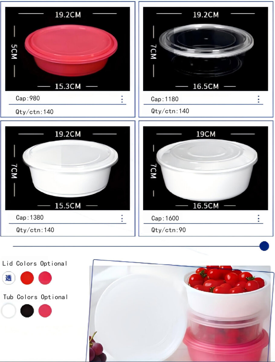 American Disposable Round Food Basin