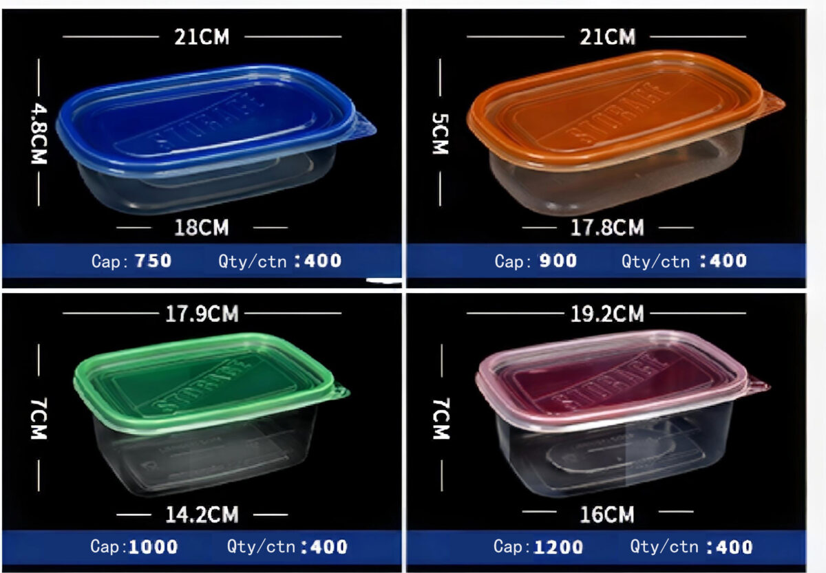 Blister Rectangular Disposable Food Container - Image 2