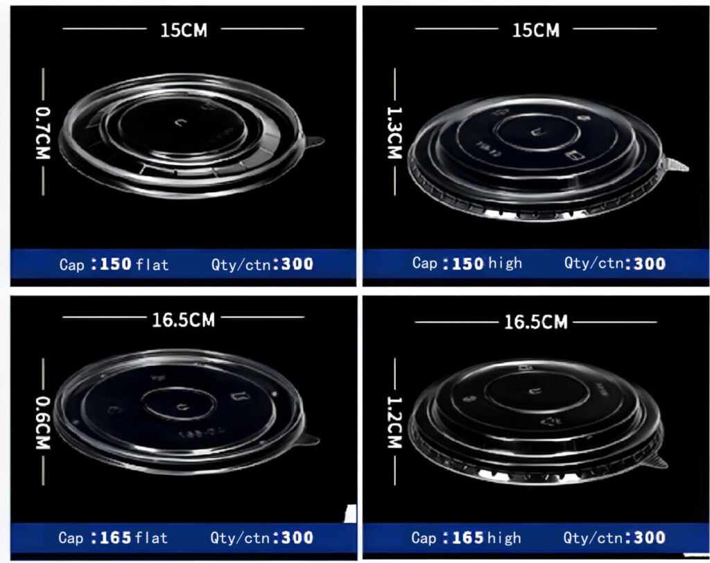 Disposable Round Food Box Lids